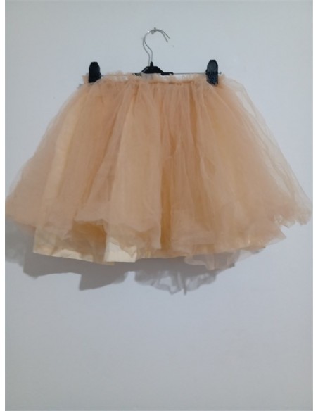 Fusta crem din tull balerina