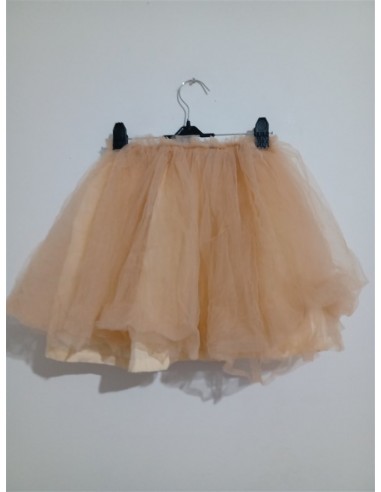 Fusta crem din tull balerina