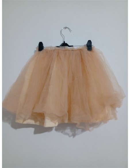 Fusta crem din tull balerina