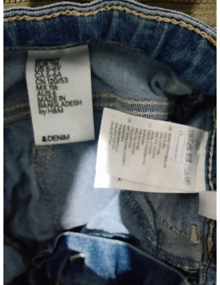 Pantalon de jeans slim cu buzunare HM