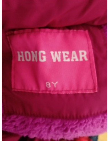 Geaca roz cu gluga si nasturi negrii Hong Wear