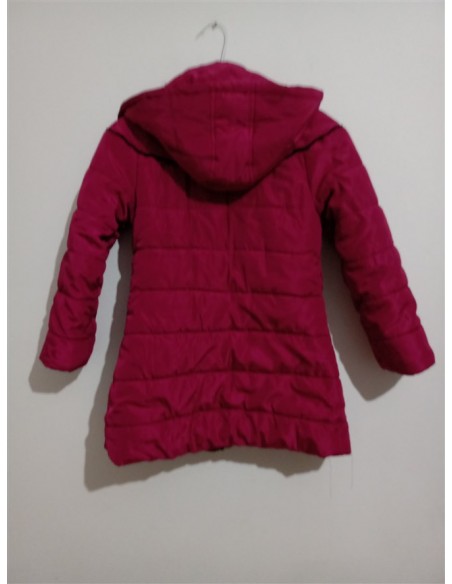 Geaca roz cu gluga si nasturi negrii Hong Wear