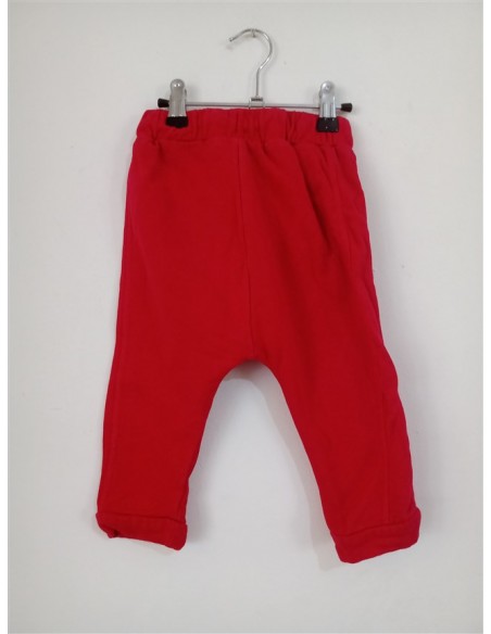 Pantaloni rosii cu imprimeu om de zapada in genunchi Lc Waikiki