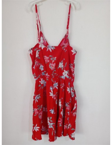Rochie rosie de vara cu bretele subtiri HM