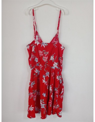 Rochie rosie de vara cu bretele subtiri HM