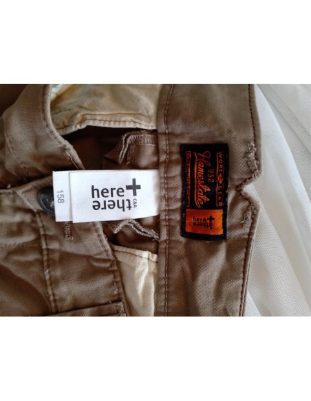 Pantaloni crem cu buzunare laterale CA