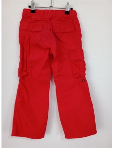 Pantaloni rosii de ploaie cu buzunare si snur in talie Lupilu 2
