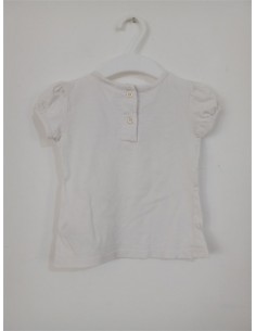 Tricou alb cu broderie in partea de sus Max 2