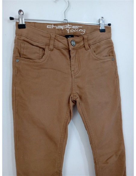 Pantaloni eleganti maro de jeans Chapter Young