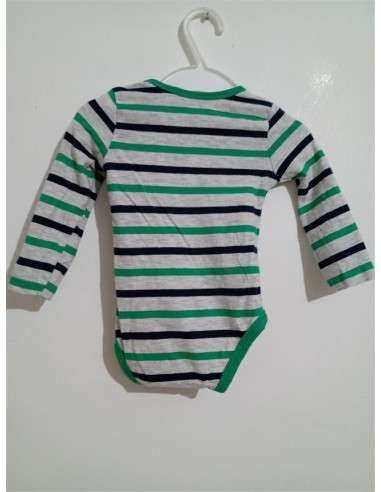 Body alb cu dungi multicolore si inchidere in capse So Cute