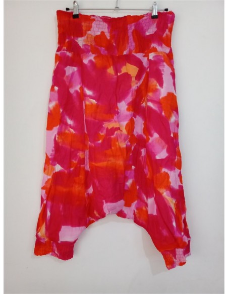 Pantaloni medii gen salvar multicolori de dama