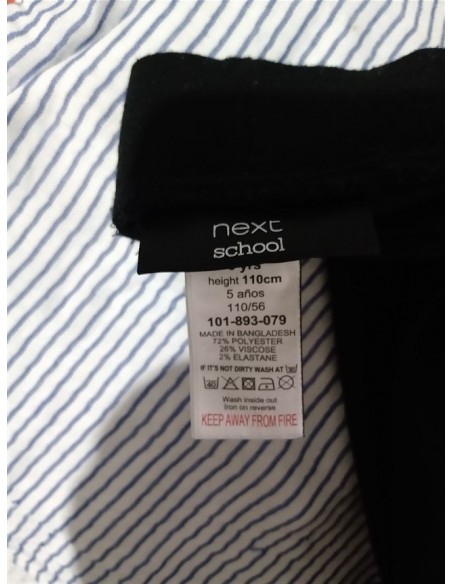 Fusta neagra tip uniforma Next School