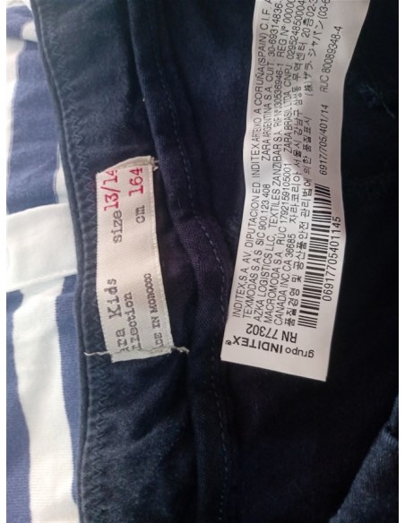 Pantaloni negri slim cu buzunare laterale Zara