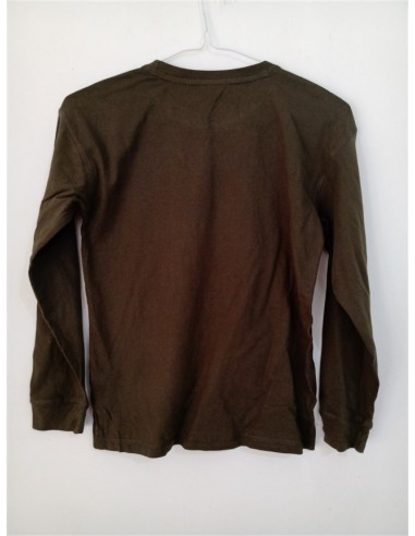 Bluza maro din bumbac organic cu imprimeu pe piept Reserved