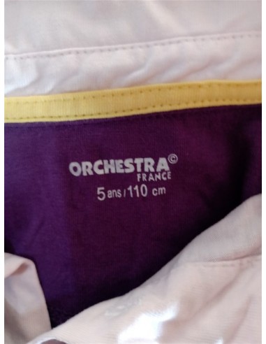 Tricou in doua culori cu guler Orchestra