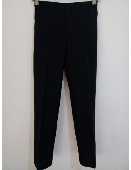 Pantaloni negri slim eleganti de stofa