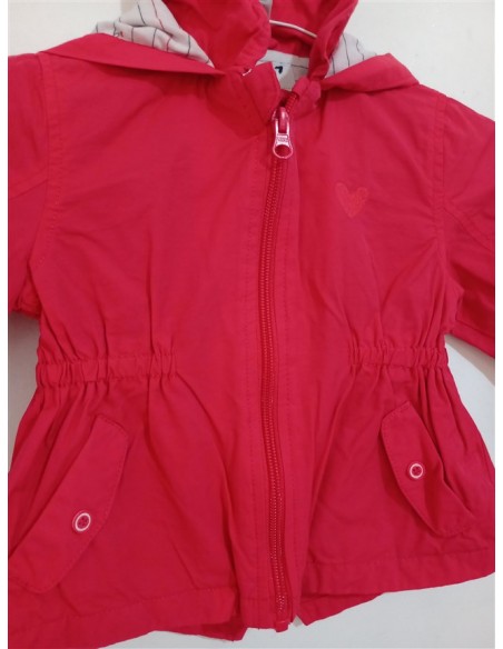 Jacheta creata in talie cu buzunare si gluga Baby Club