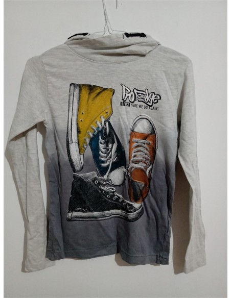 Bluza cu gluga si imprimeu incaltari pe piept Chapter Young
