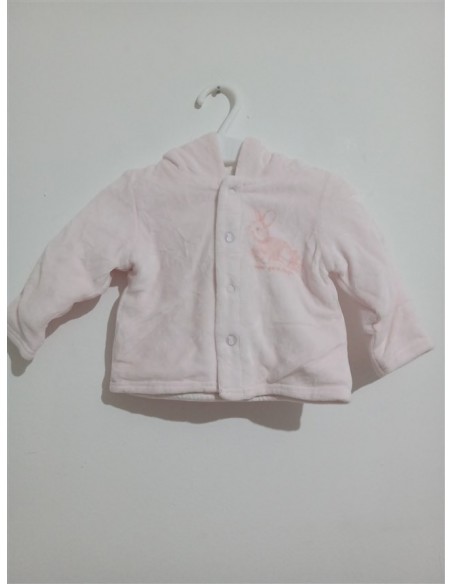 Jacheta fleece cu gluga si inchidere in capse Tex