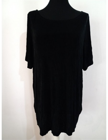 Rochie neagra cu  maneci trei sferturi BB