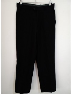 Pantaloni lungi eleganti barbatesti cu dungi finute Capimen din amestec de vascoza 2