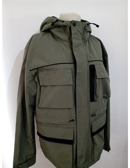 Jacheta de toamna primavara verde cu gluga CLOCKHOUSE