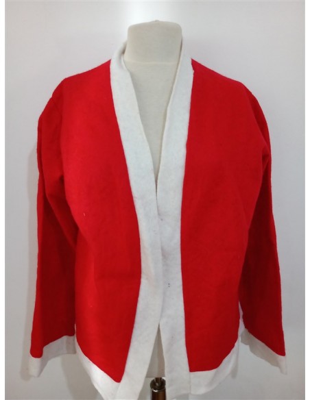 Bluza rosie scurta tematica Mos Craciun