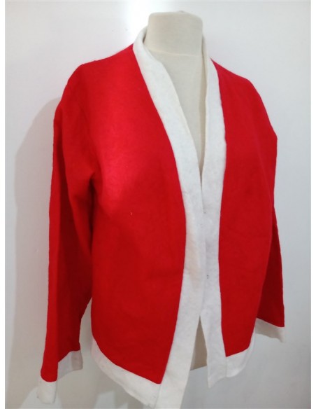 Bluza rosie scurta tematica Mos Craciun