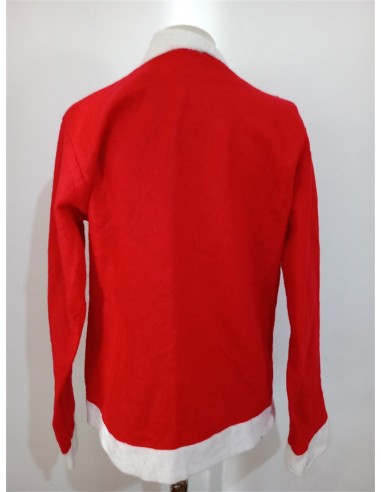 Bluza rosie scurta tematica Mos Craciun
