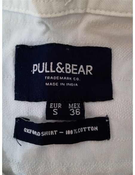 Camasa alba cu maneca lunga PULL BEAR