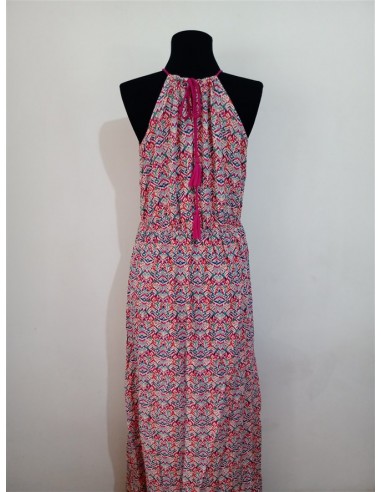 Rochie lunga de vara cu model si snur la baza...