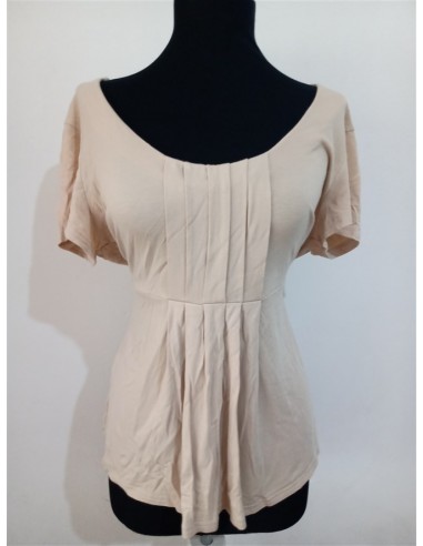 Bluza plisata in fata cu snur la spate maneca scurta decolteu dama TU
