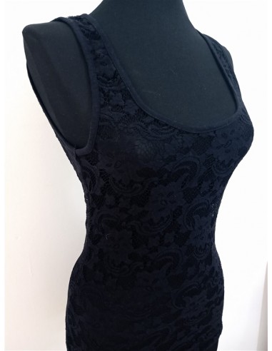 Maieu VILA lung elegant din dantela neagra cu...