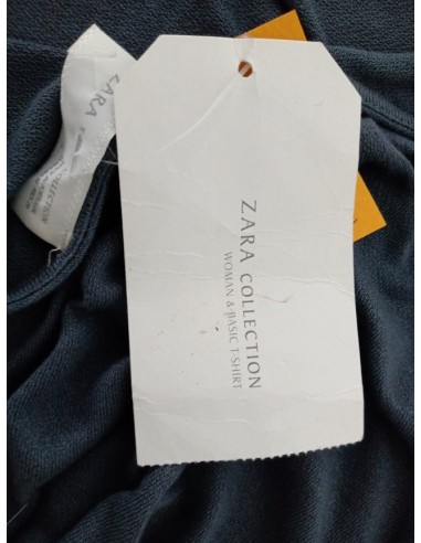 Bluza gri Zara cu decolteu la spate