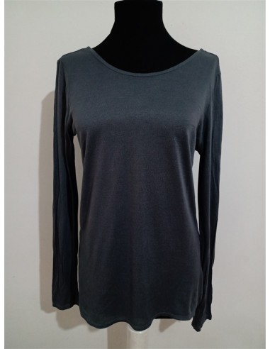 Bluza gri Zara cu decolteu la spate
