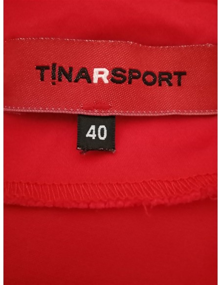 Bluza rosie cu guler si nasturi Tina RSport