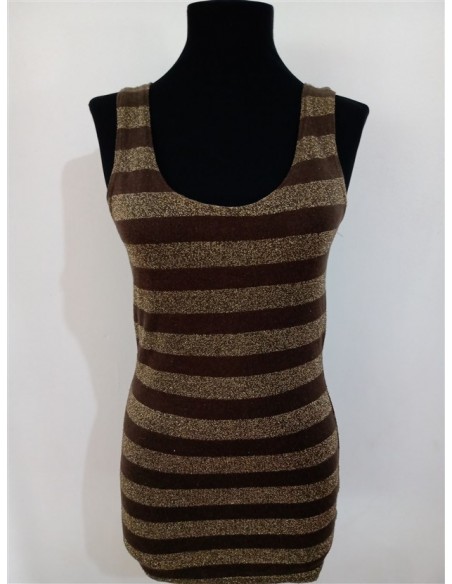 Rochie Vila maro scurta dungi