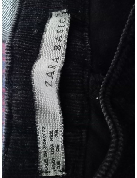 Pantaloni aspect raiati Zara Basic