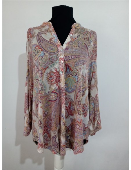 Camasa eleganta Wallis imprimeu multicolor
