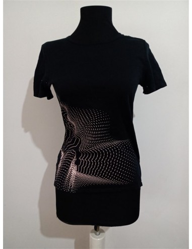 Bluza neagra cu imprimeu grafic