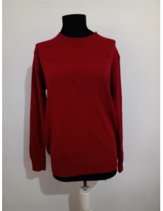 Pulover rosu cu maneca lunga