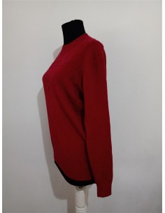 Pulover rosu cu maneca lunga 2