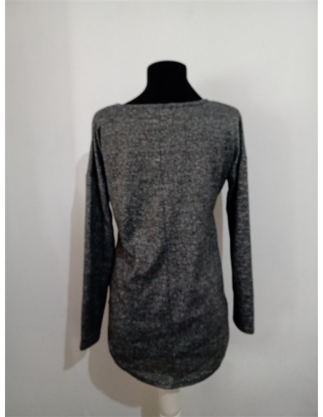 Bluza gri sport cu imprimeu si scris