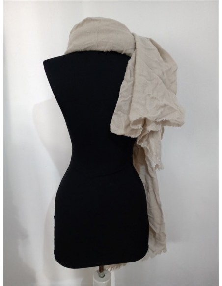 Esarfa lunga culoare bej