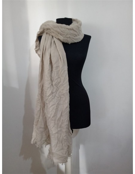 Esarfa lunga culoare bej