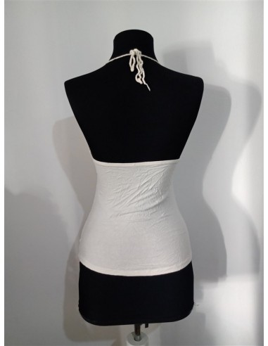 Maieu alb de vara cu model broderie