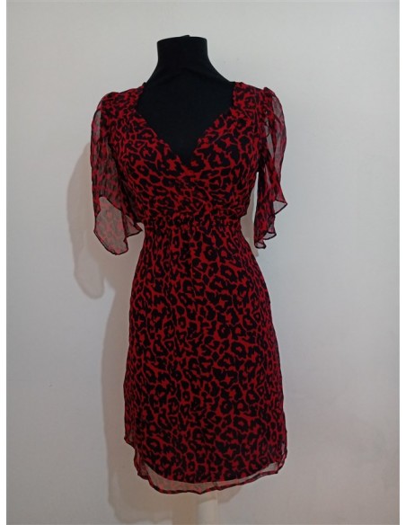 Rochie eleganta imprimeu animal print