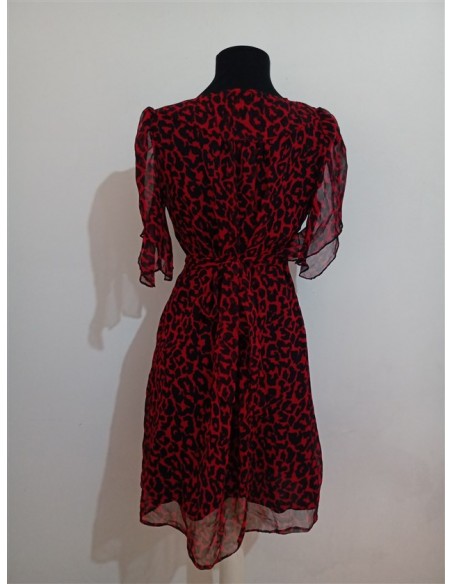 Rochie eleganta imprimeu animal print