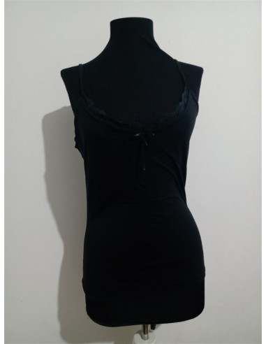 Maieu negru cu dantela model lejer
