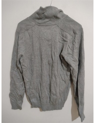Pulover casual guler in V cu nasture